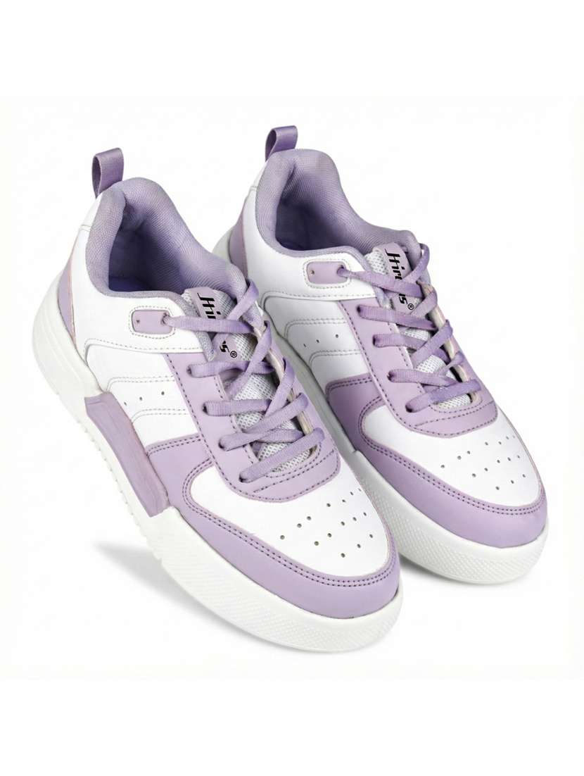 women lavender lace-up sneaker - 22285947 -  Standard Image - 2