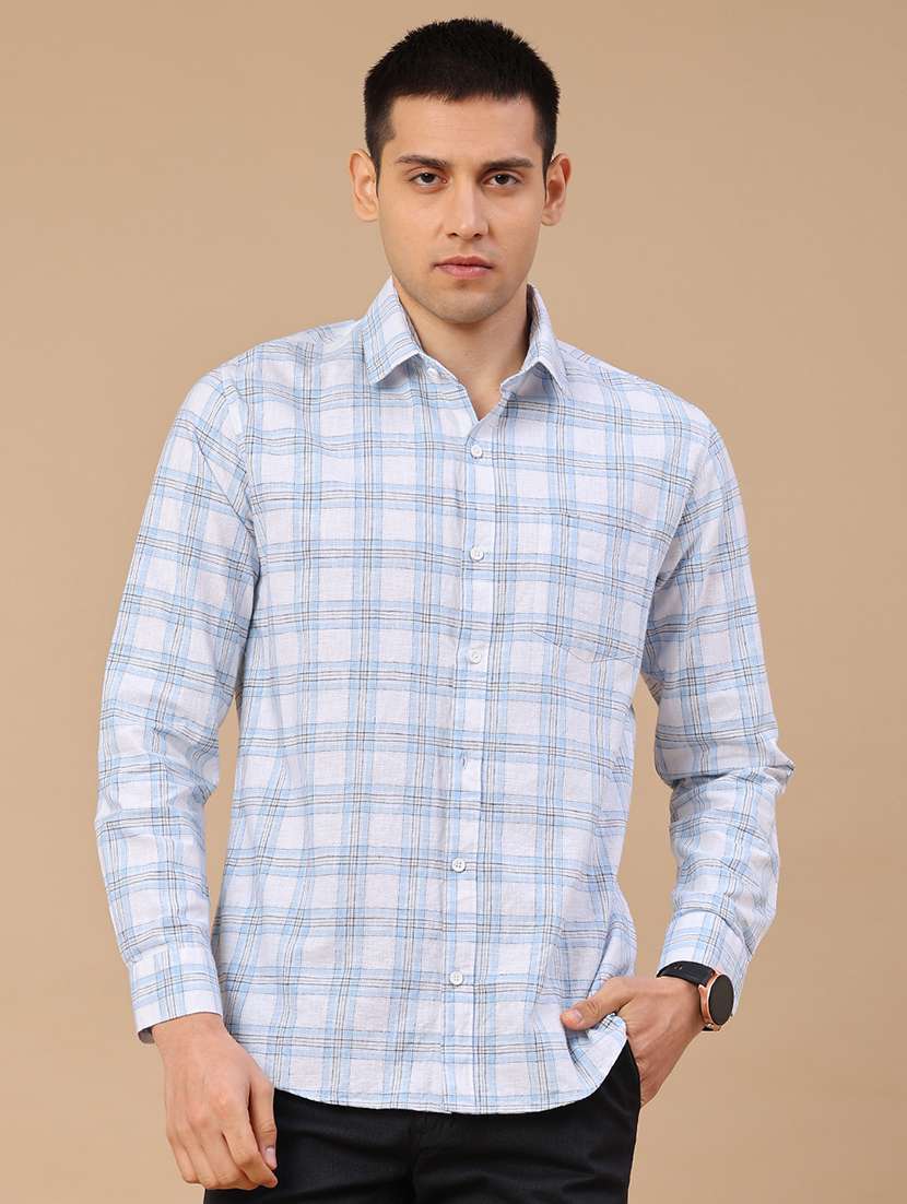Men Checkered Long Sleeve Regular Fit Casual Shirt - 22286335 -  Standard Image - 2