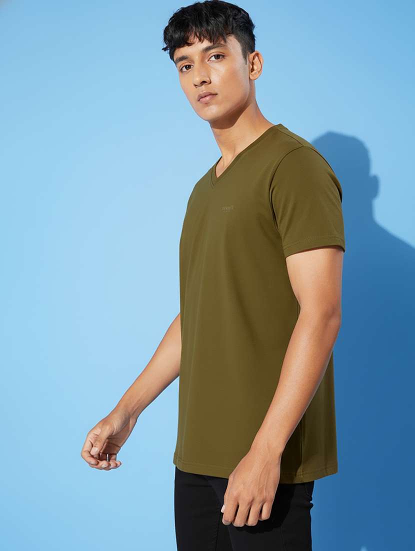 men solid short sleeve regular fit t-shirt - 22286786 -  Standard Image - 2