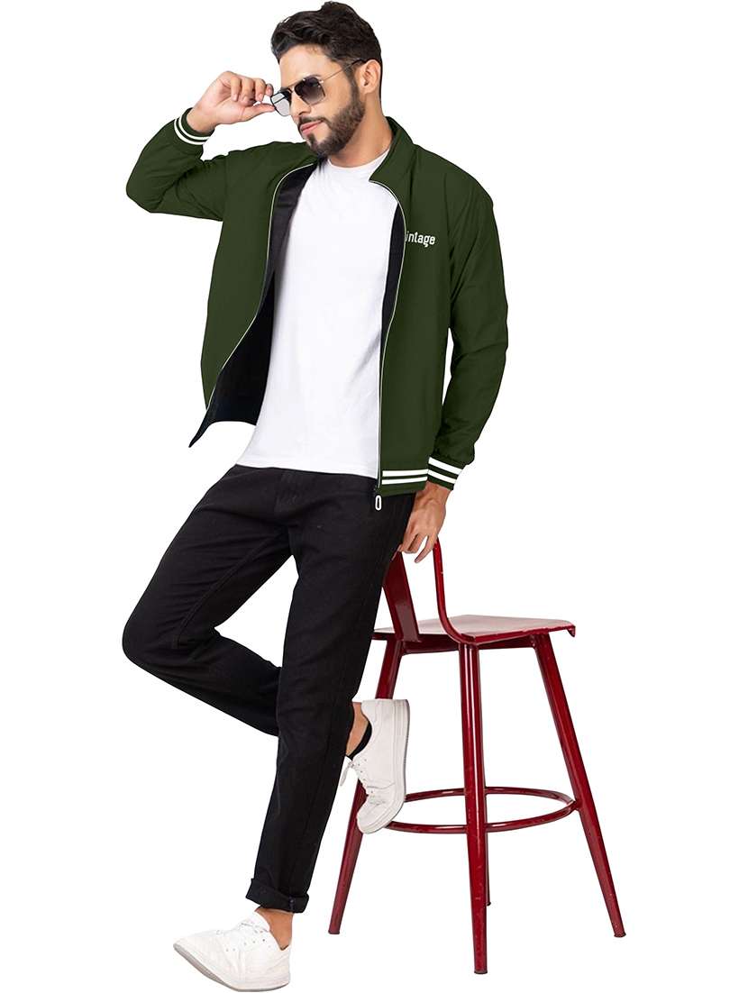men solid long sleeve regualr fit casual jacket - 22286950 -  Standard Image - 2