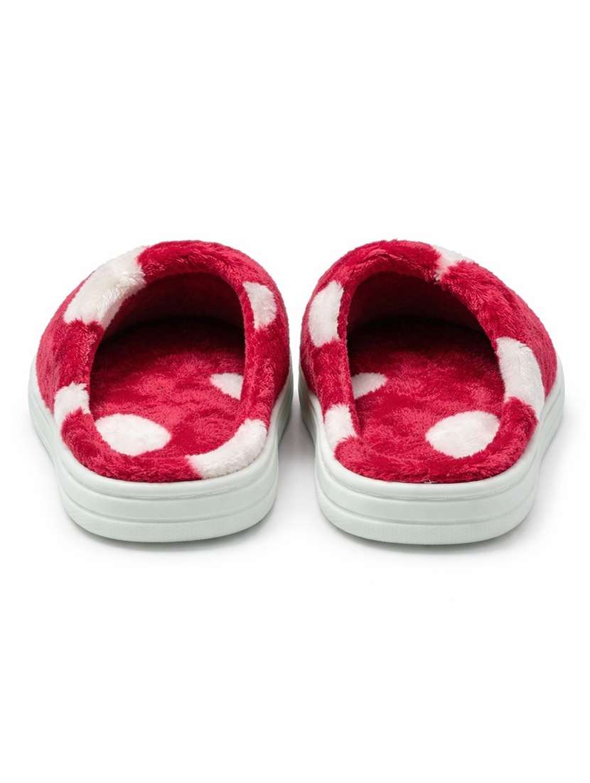 women printed slip on winterwear slipper - 22286956 -  Standard Image - 2