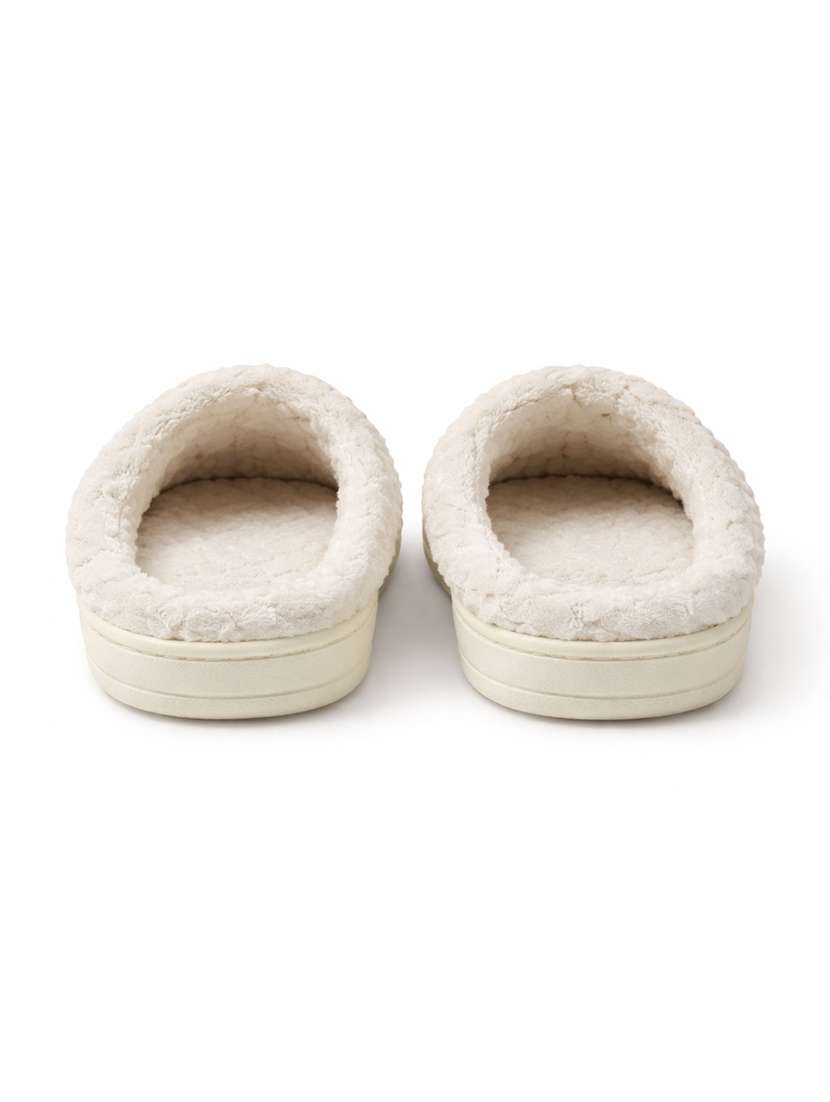 women solid slip on winterwear slipper - 22286958 -  Standard Image - 2