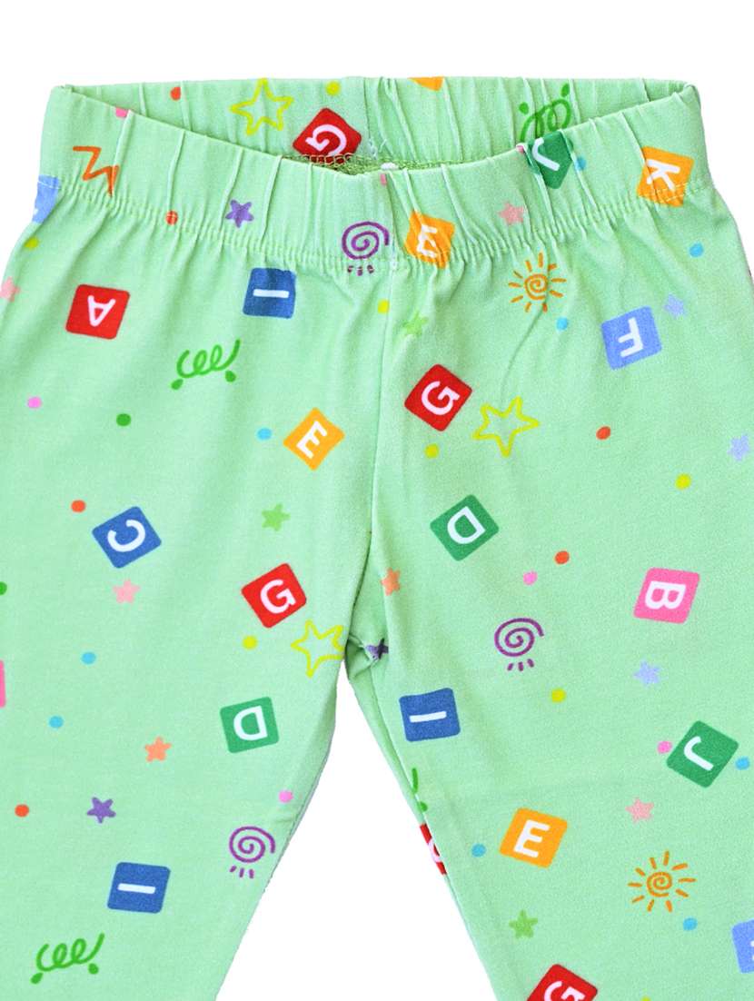 girls printed mid rise legging - 22287133 -  Standard Image - 2