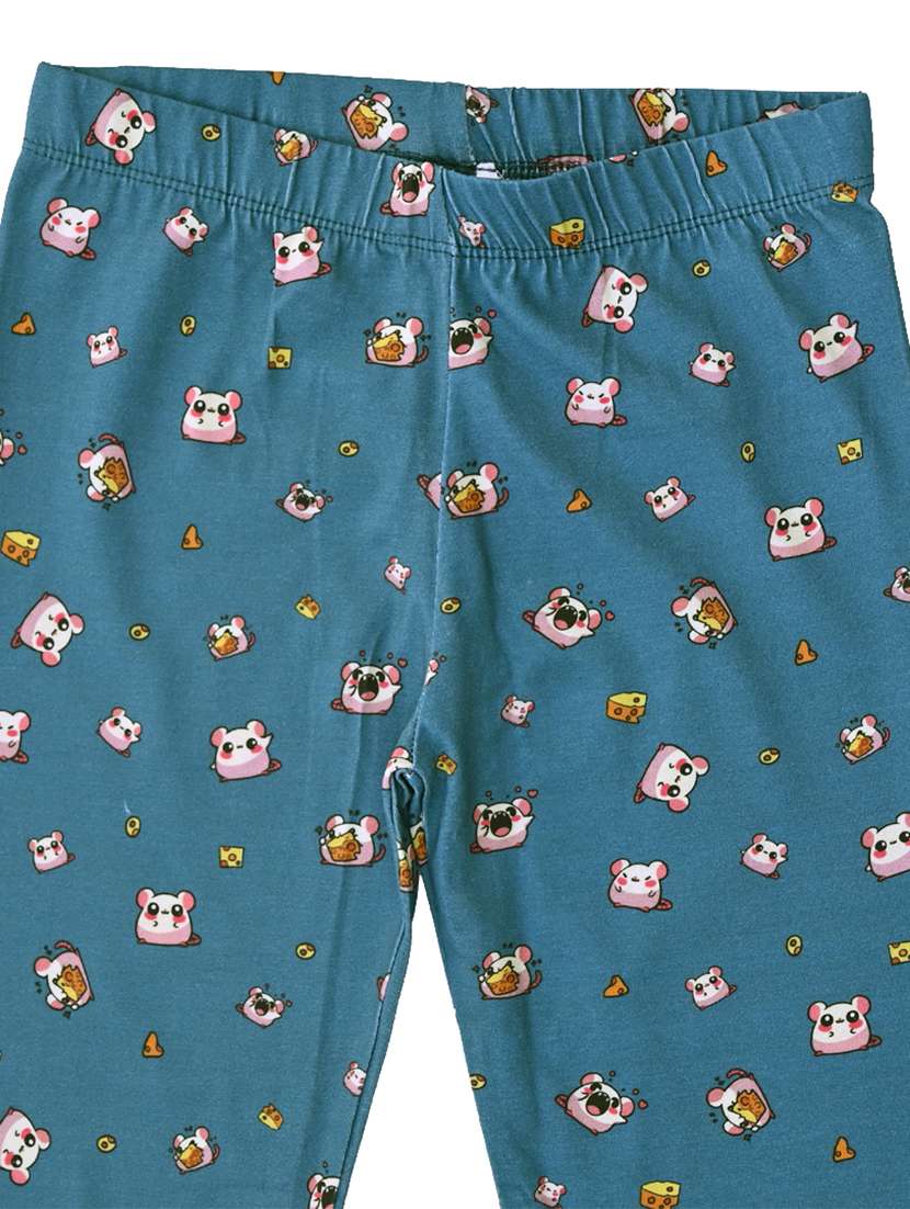 girls printed mid rise legging - 22287154 -  Standard Image - 2