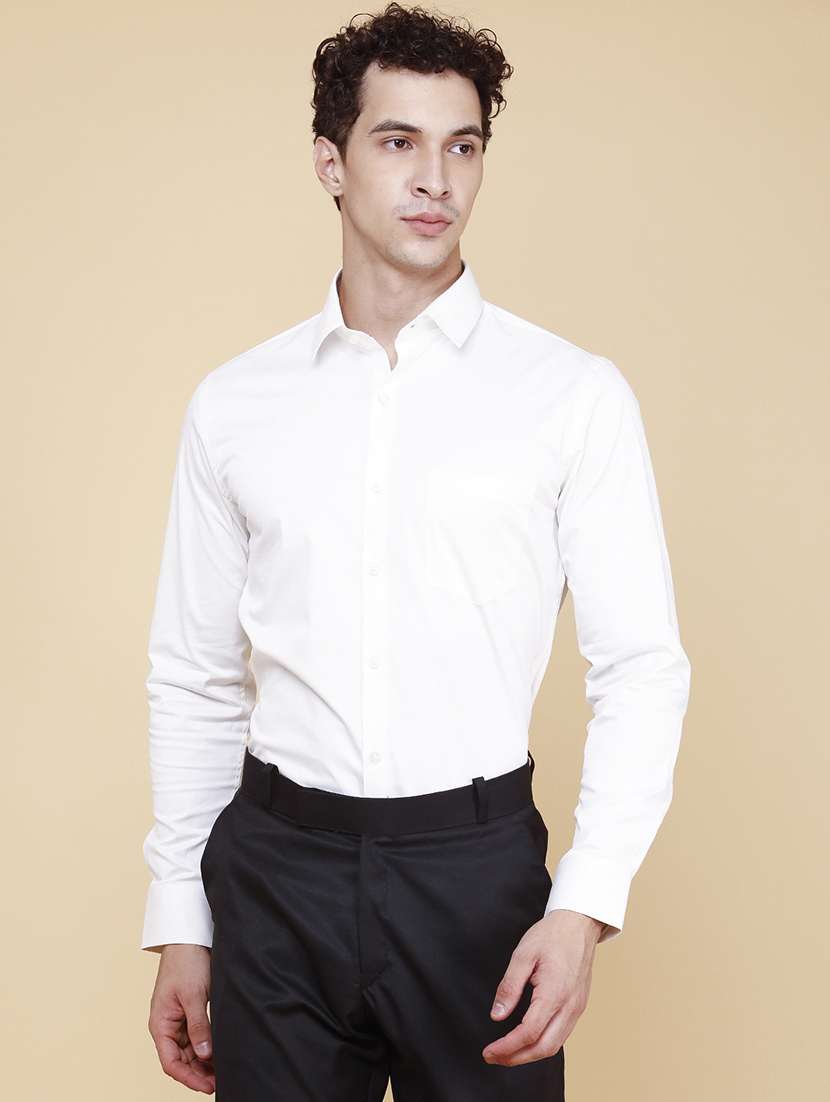 men solid long sleeves formal shirt - 22287377 -  Standard Image - 2