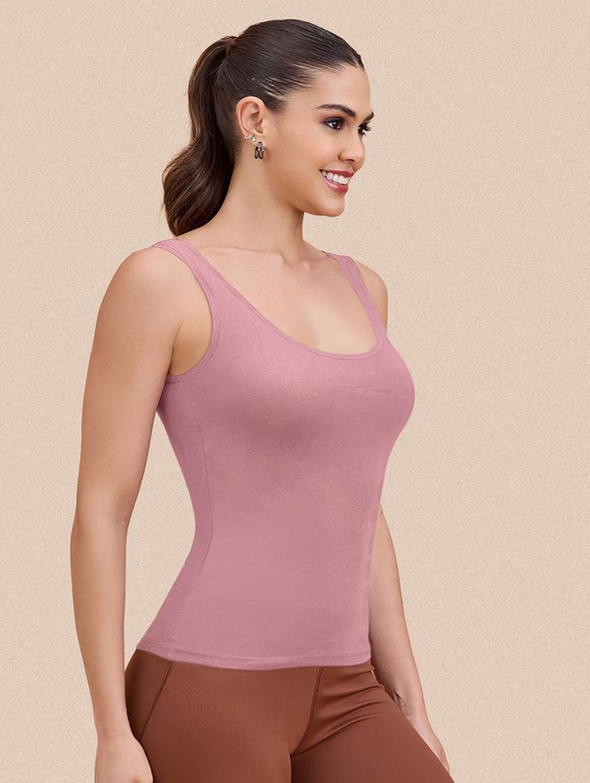 women peack of 2 solid sleeveless camisole - 22287618 -  Standard Image - 2