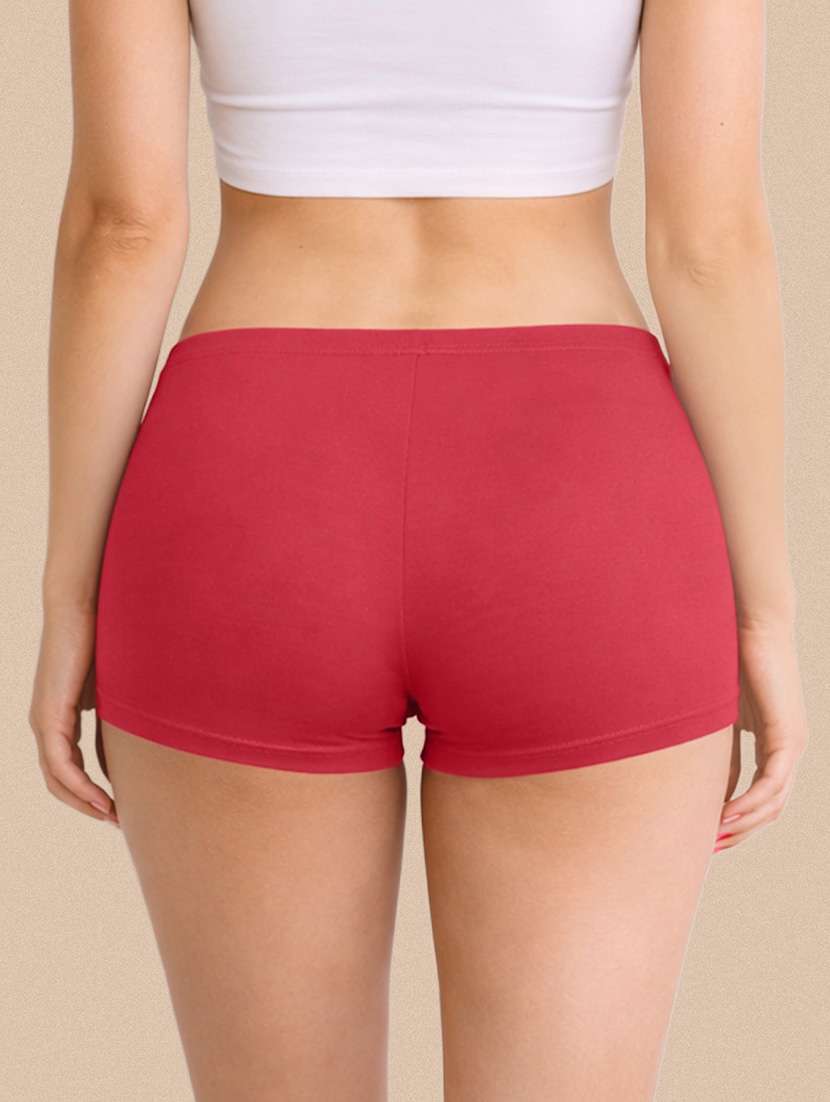 women pack of 3 solid boy shorts panty - 22287694 -  Standard Image - 2