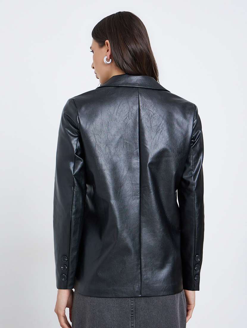 women solid long sleeve single breasted blazer - 22287855 -  Standard Image - 2