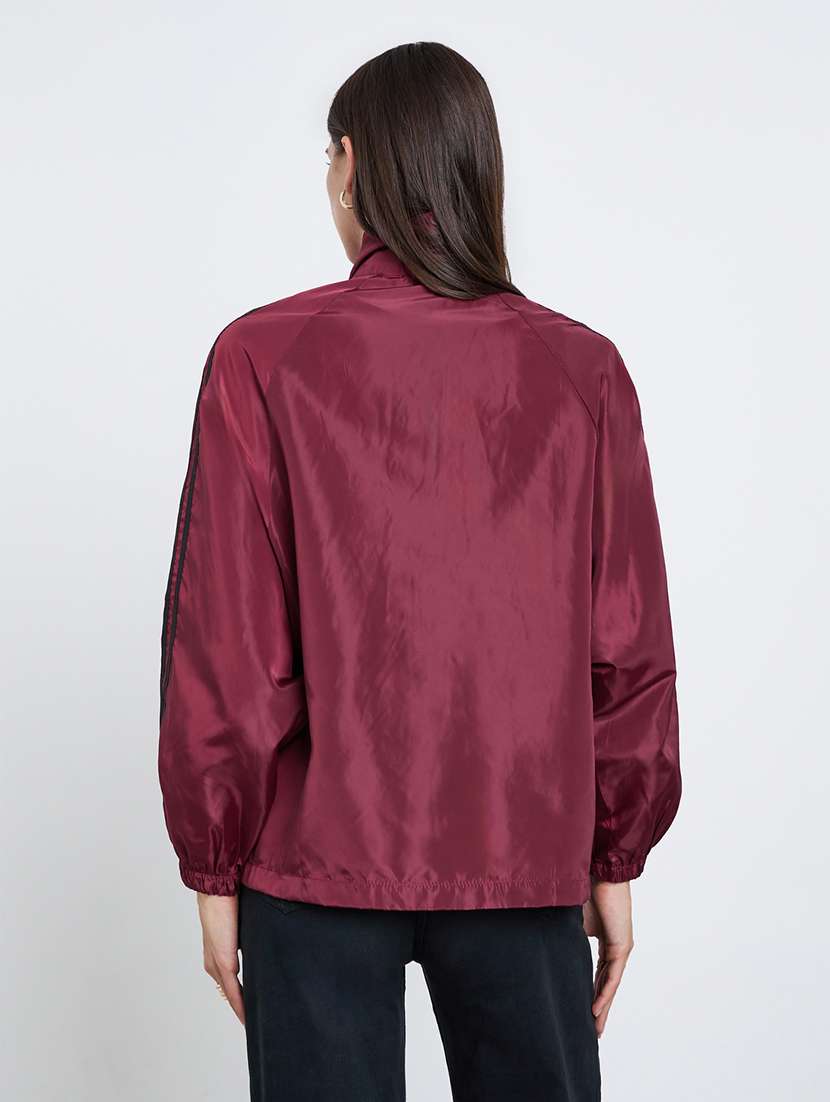 women solid long sleeve windcheater jacket - 22287892 -  Standard Image - 2