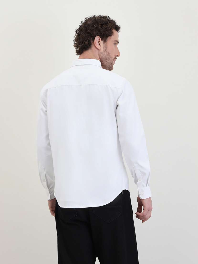 men solid long sleeve regualr fit casual shirt - 22287945 -  Standard Image - 2