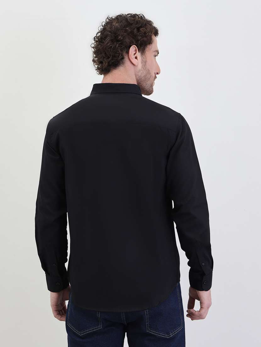 men solid long sleeve regualr fit casual shirt - 22287948 -  Standard Image - 2
