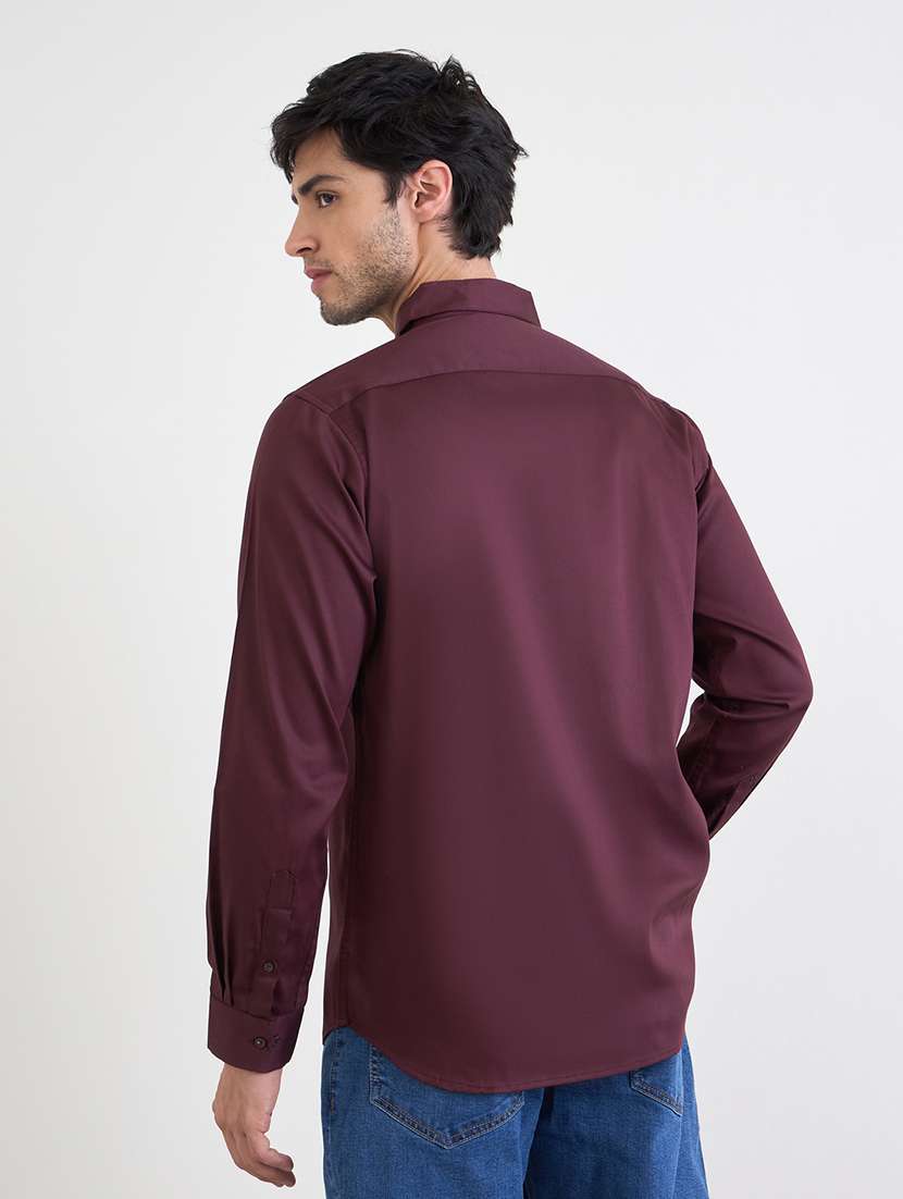 men solid long sleeve regualr fit casual shirt - 22287950 -  Standard Image - 2