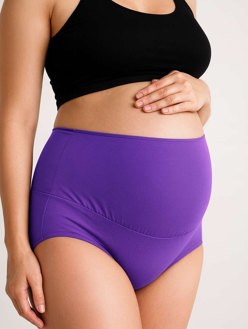 women solid high rise maternity panty - 22288011 -  Standard Image - 2