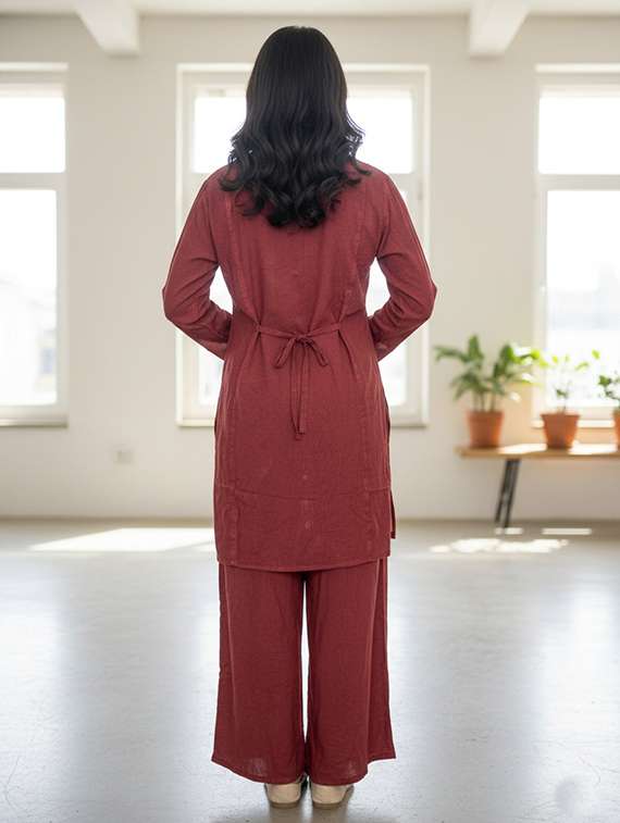 Women Embroidered Long Sleeve Co-ord Set - 22288045 -  Standard Image - 2