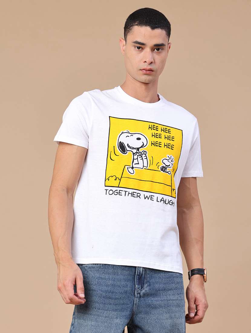 men printed short sleeves regular fit t-shirt - 22288335 -  Standard Image - 2