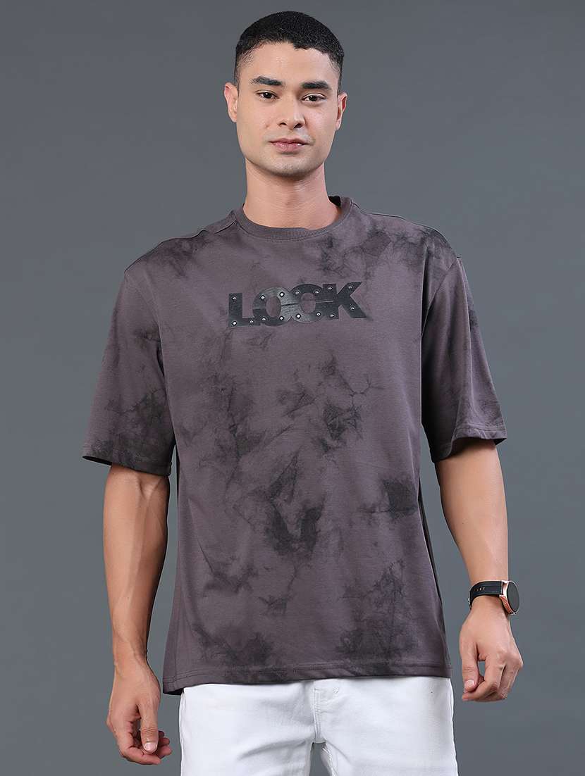men printed short sleeves oversized t-shirt - 22288355 -  Standard Image - 2
