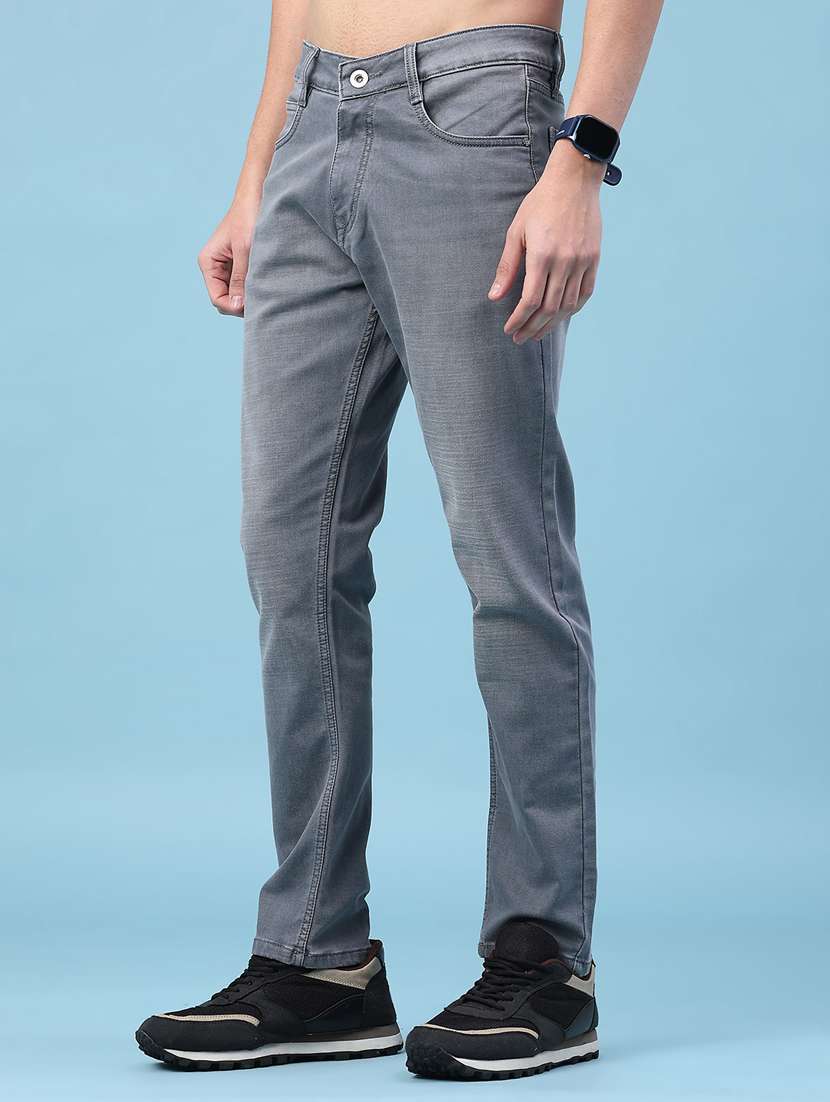 Men Washed Mid Rise Full Length Jeans - 22288534 -  Standard Image - 2