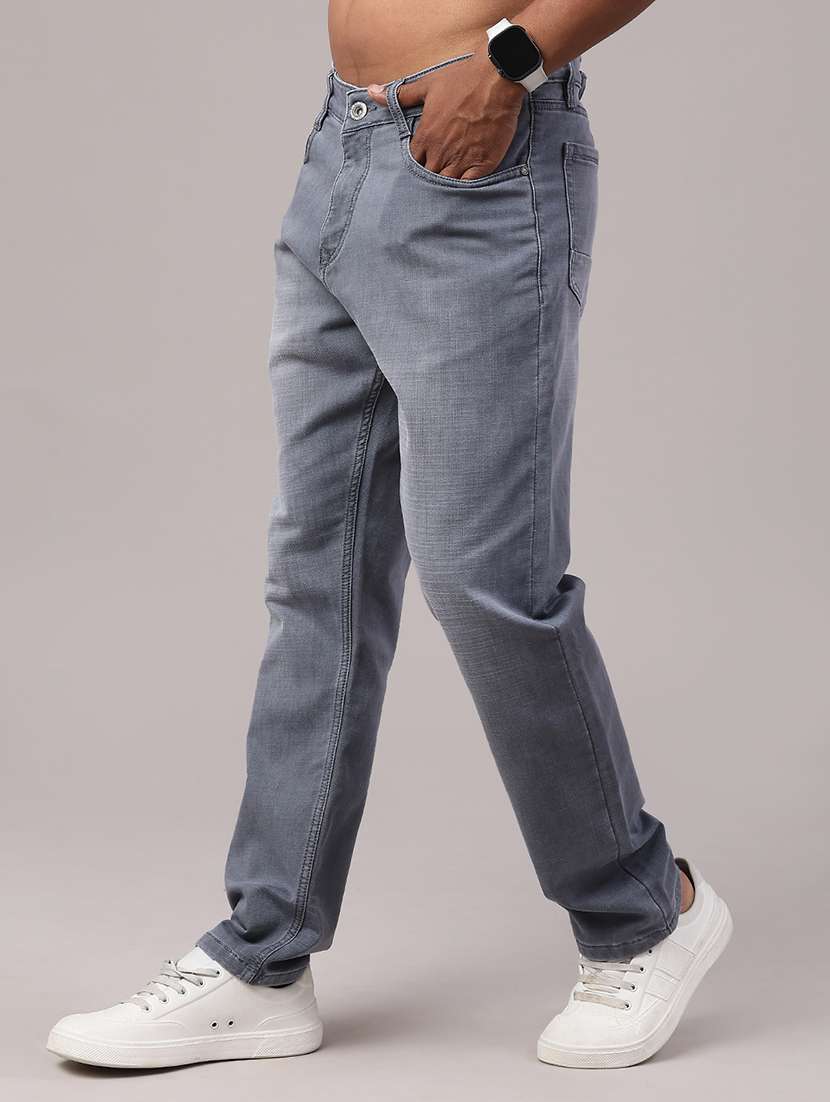 men washed mid rise full length straight fit jeans - 22288535 -  Standard Image - 2