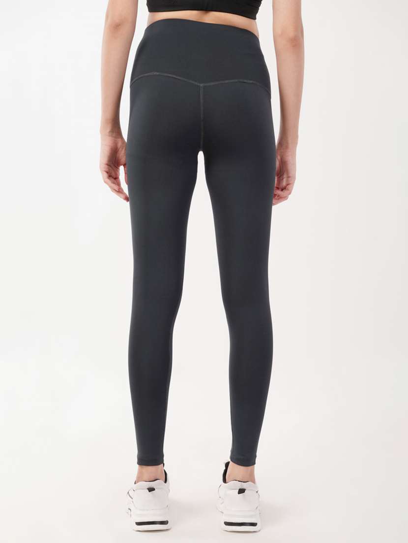 women solid high rise ankle length legging - 22288621 -  Standard Image - 2