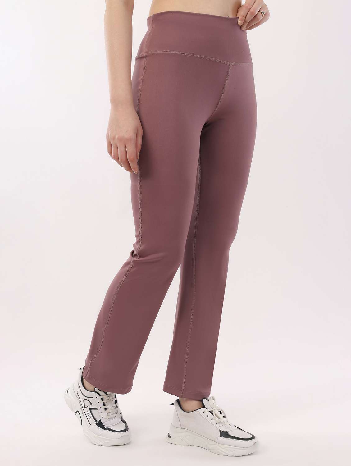 women solid high rise bootcut legging - 22288627 -  Standard Image - 2