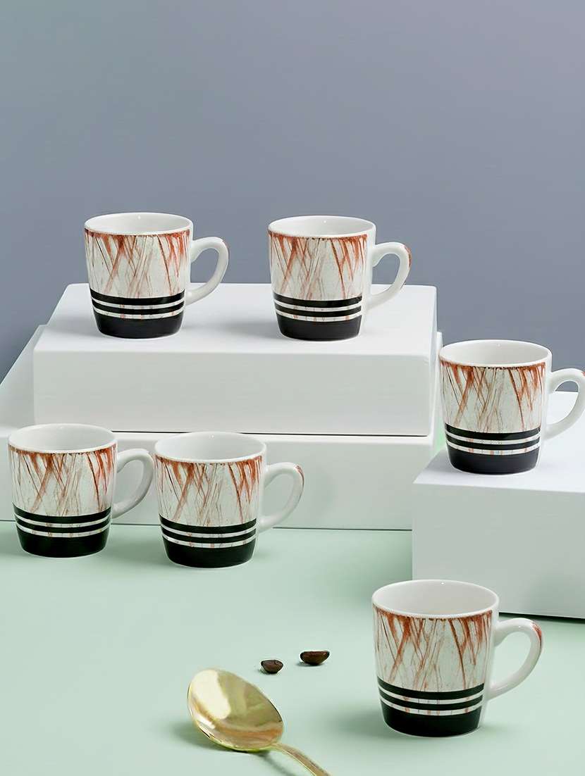 moody panda set of 6 designer cups | cup set | tea cups | ceramic | coffee cups - 22288646 -  Standard Image - 2