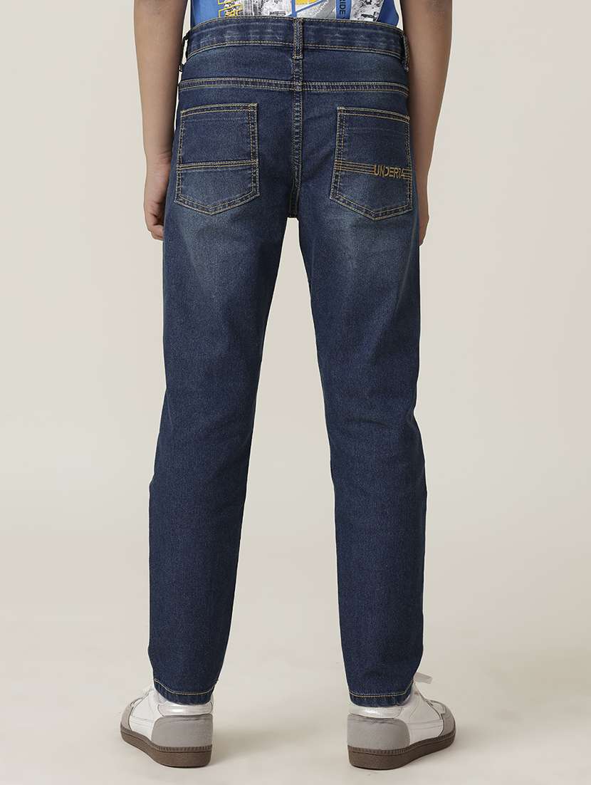 boys solid mid rise slim fit jean - 22288839 -  Standard Image - 2