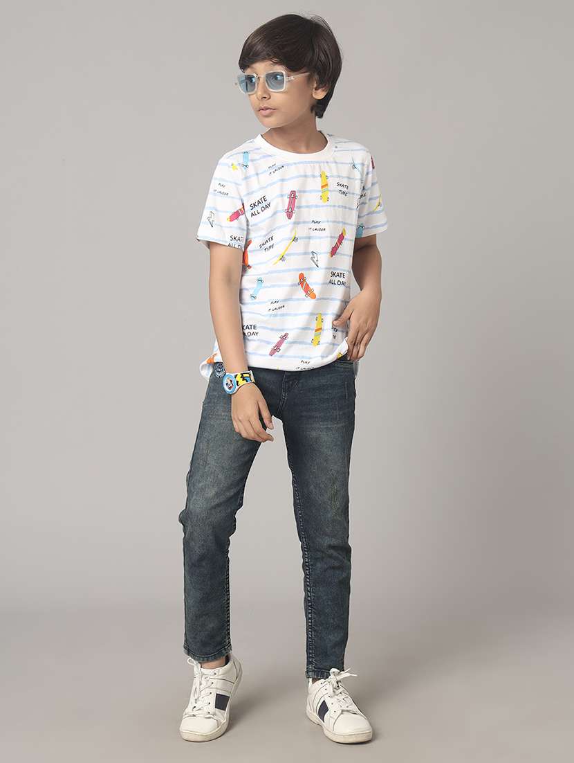 boys solid mid rise slim fit jean - 22288849 -  Standard Image - 2