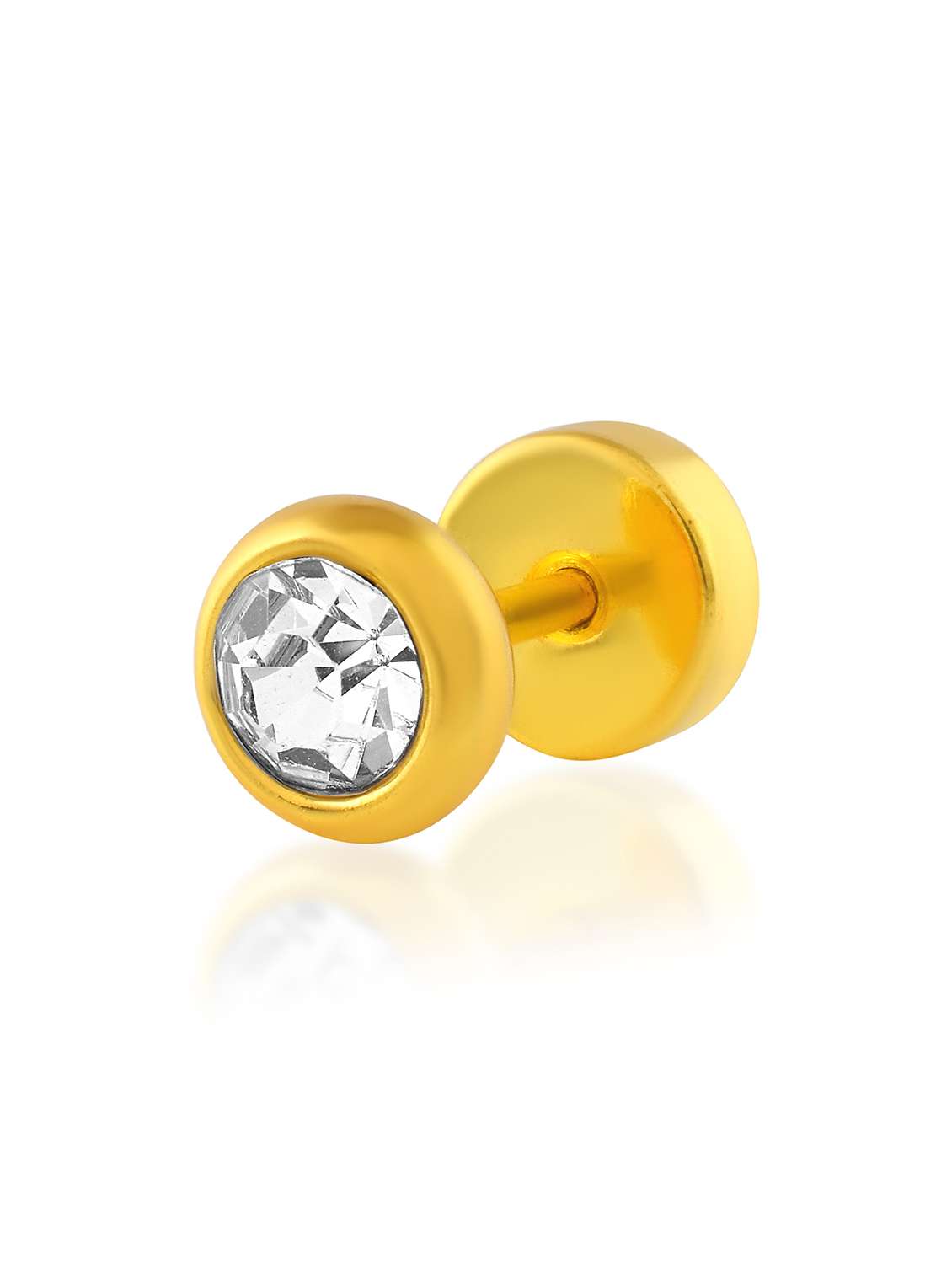 men gold plated stud earring - 22288890 -  Standard Image - 2