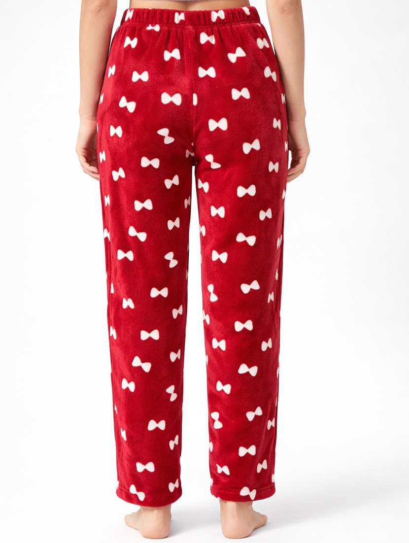 women printed mid rise woolen pajama - 22289189 -  Standard Image - 2