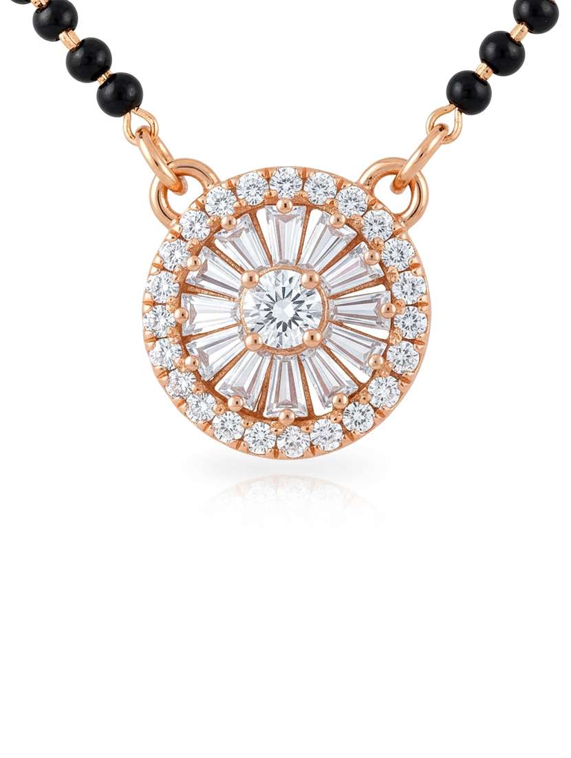 women artificial stones studded and beaded mangalsutra - 22289294 -  Standard Image - 2