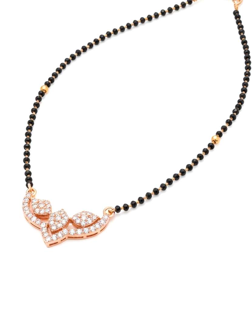 women artificial stones studded and beaded mangalsutra - 22289296 -  Standard Image - 2