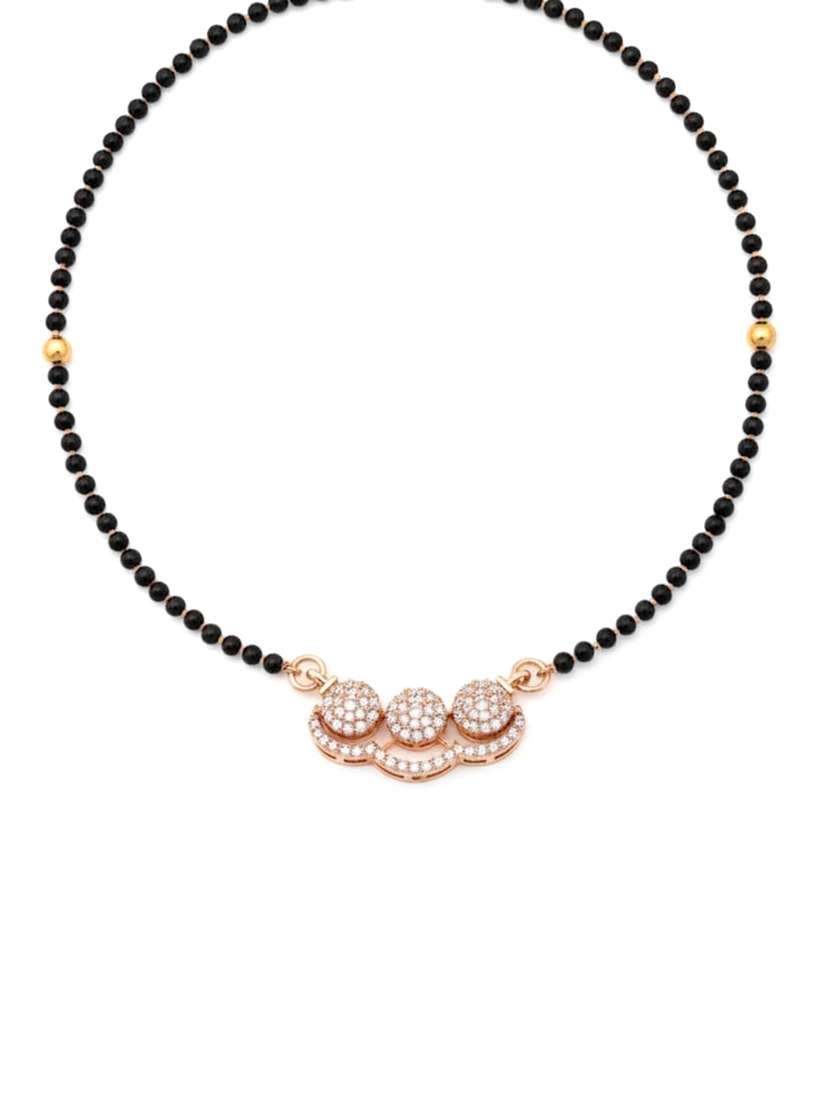women artificial stones studded and beaded mangalsutra - 22289303 -  Standard Image - 2