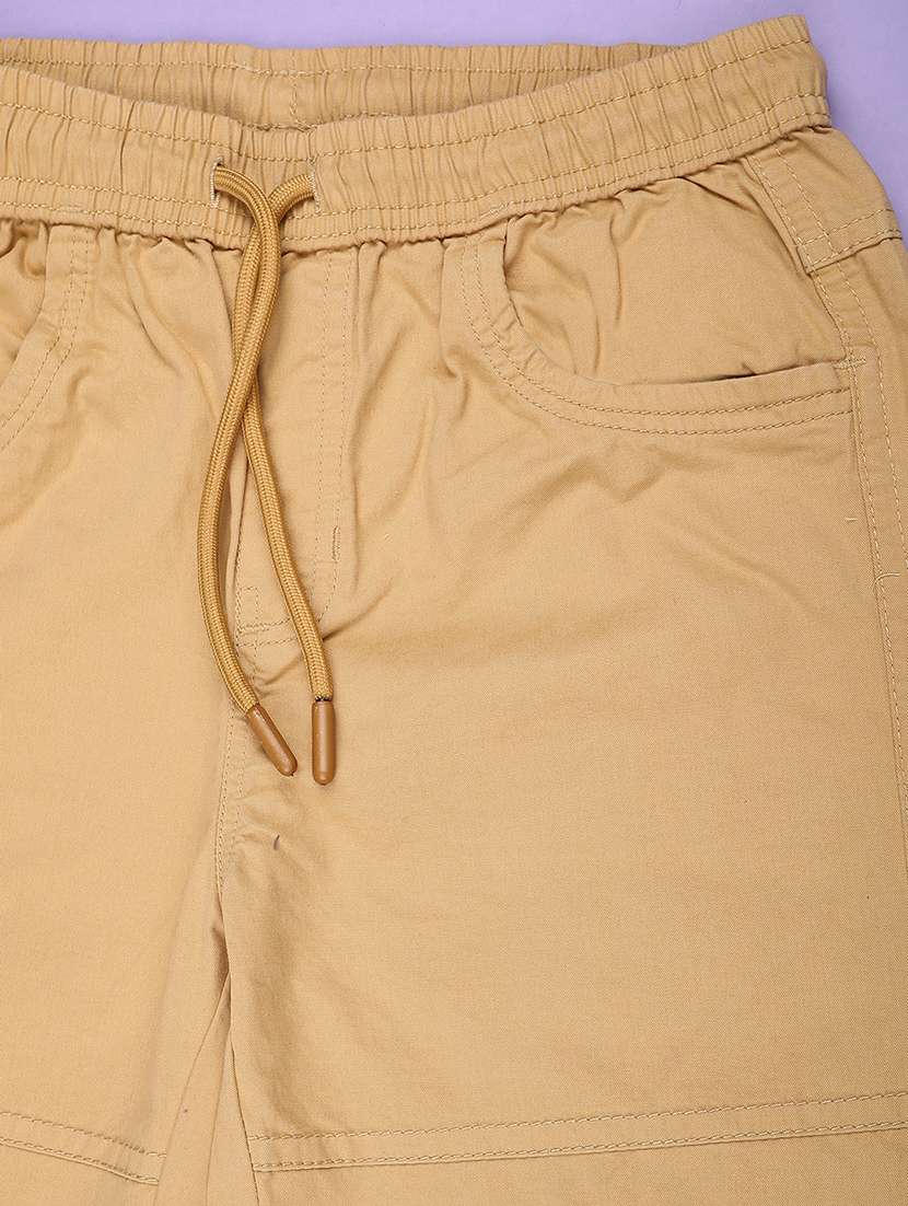 khaki poly cotton plain jogger - 22289867 -  Standard Image - 2