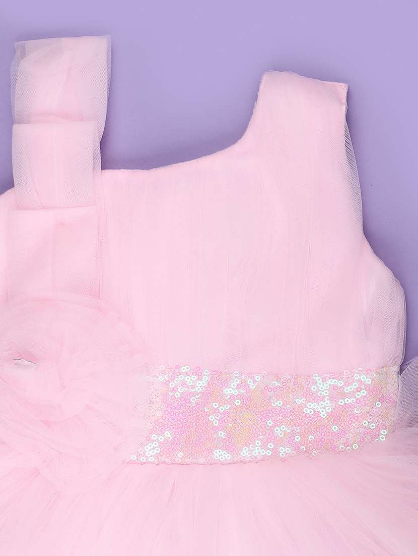 pink cotton fit & flare dress - 22290033 -  Standard Image - 2