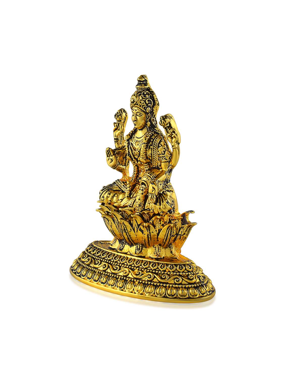 Antique Brass Goddess Lakshmi Idol Figurine Showpiece - 22290379 -  Standard Image - 2