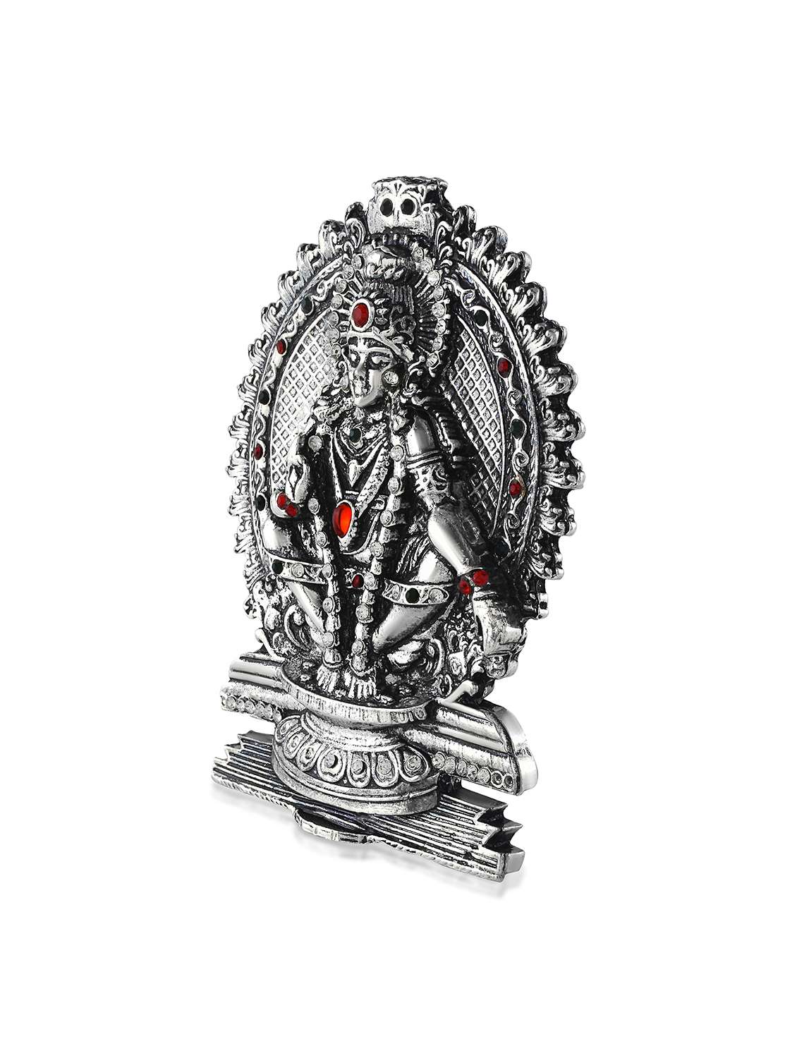 antique silver brass cz murugan idol figurine show piece - 22290380 -  Standard Image - 2