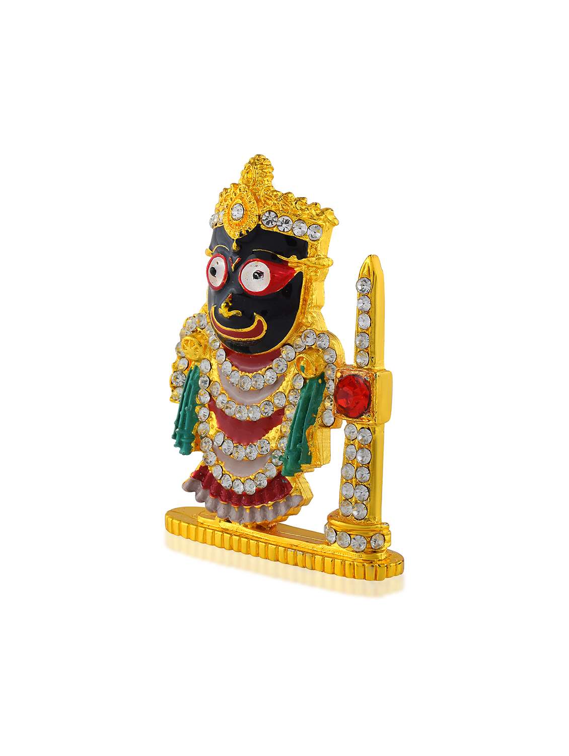 brass gold meenakari lord jagnnath idol figurine - 22290384 -  Standard Image - 2