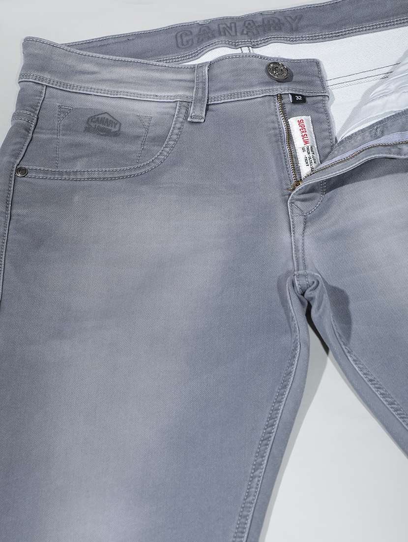 men washed mid rise full length slim fit jeans - 22290450 -  Standard Image - 7