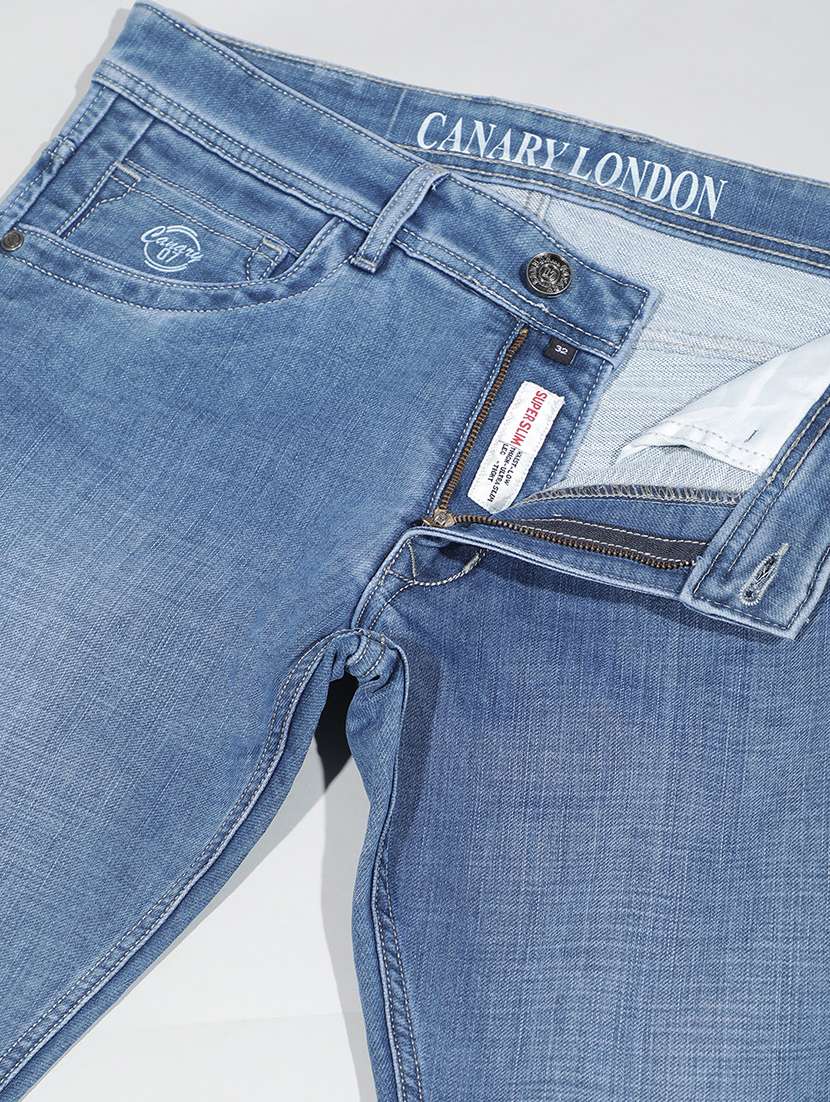 men washed mid rise full length slim fit jeans - 22290451 -  Standard Image - 7