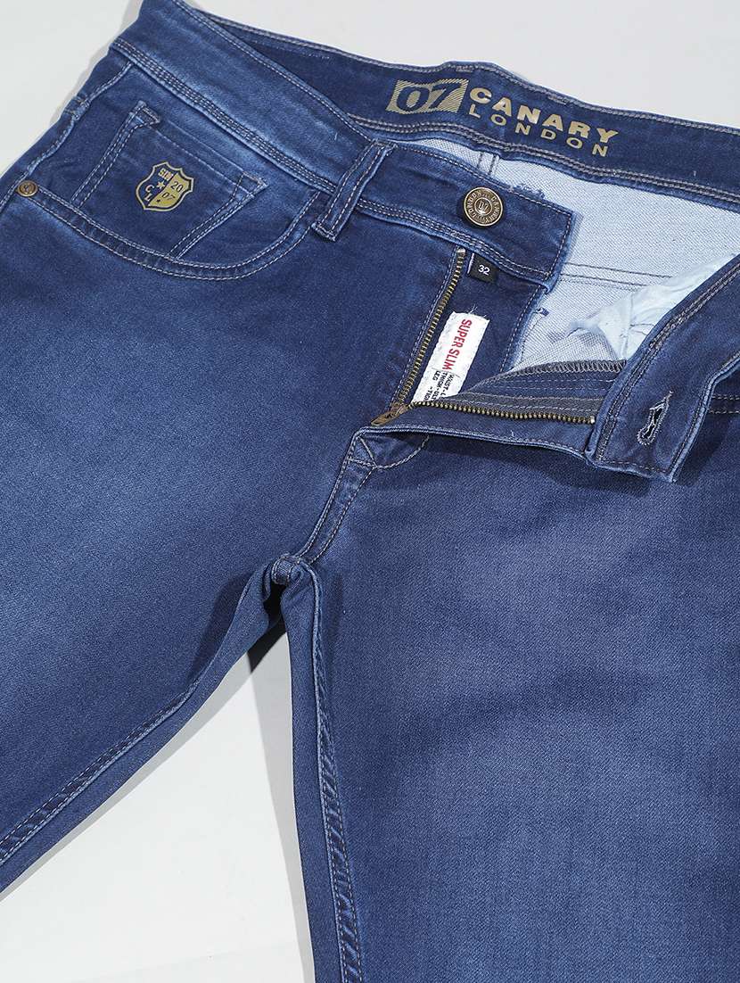 men washed mid rise full length slim fit jeans - 22290453 -  Standard Image - 7