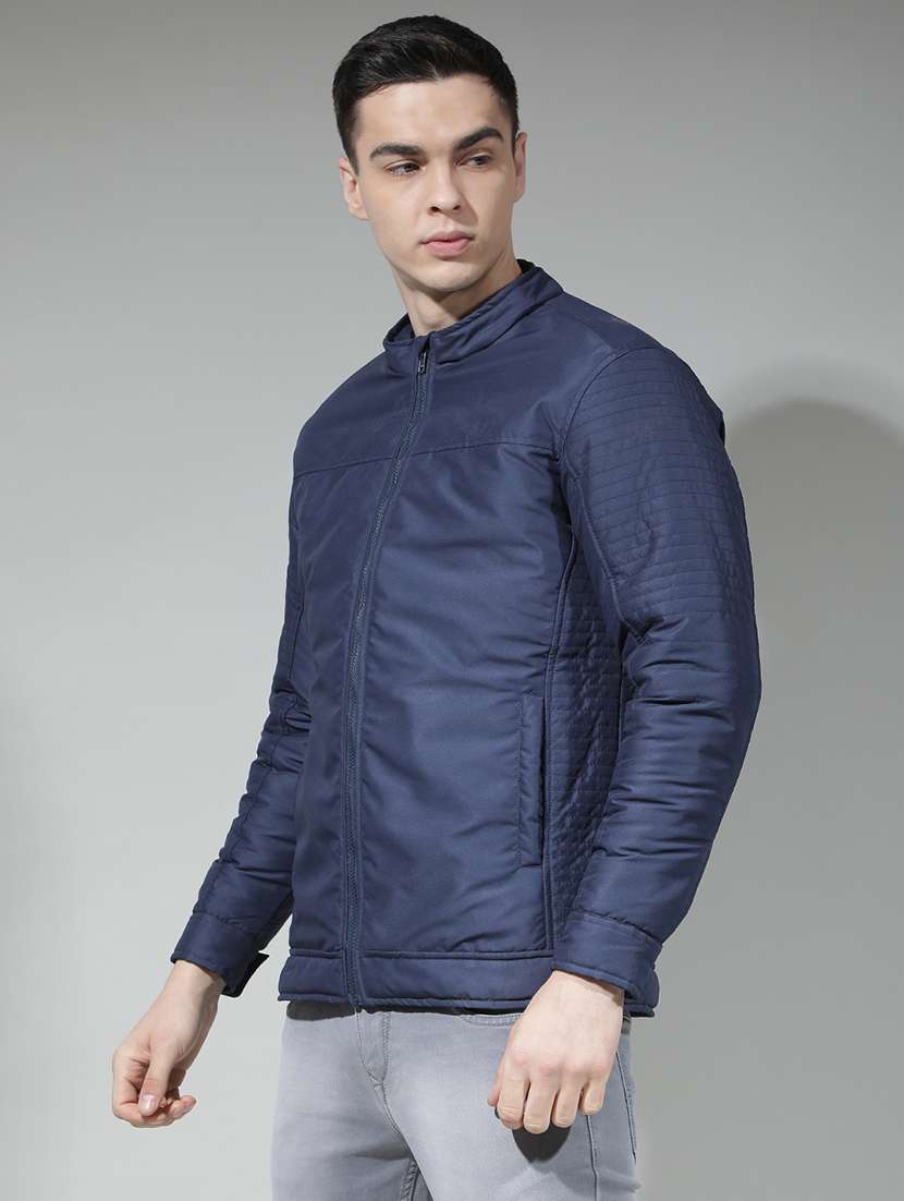 men solid long sleeve insulator bomber jacket - 22290472 -  Standard Image - 2