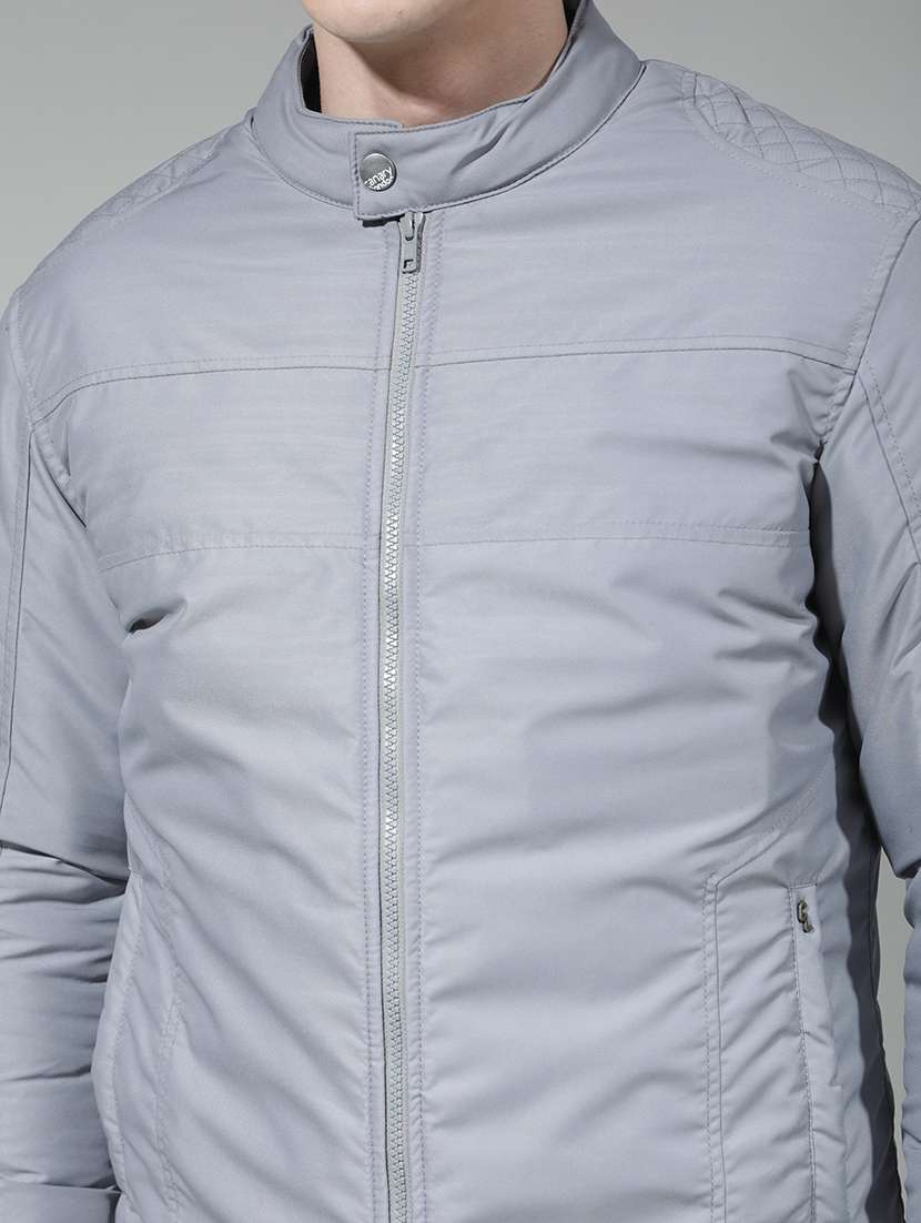 men solid long sleeve insulator bomber jacket - 22290474 -  Standard Image - 7