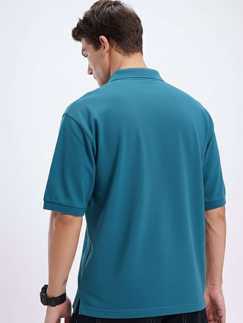 men solid short sleeve polo t-shirt - 22290609 -  Standard Image - 2