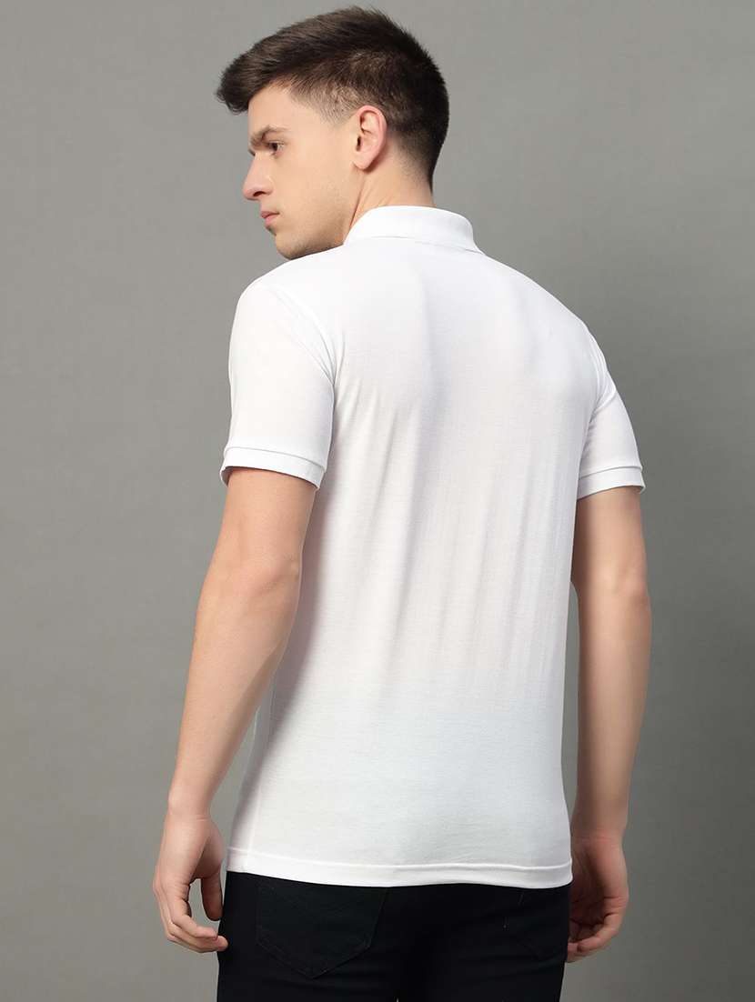 men solid short sleeve polo t-shirt - 22290623 -  Standard Image - 2