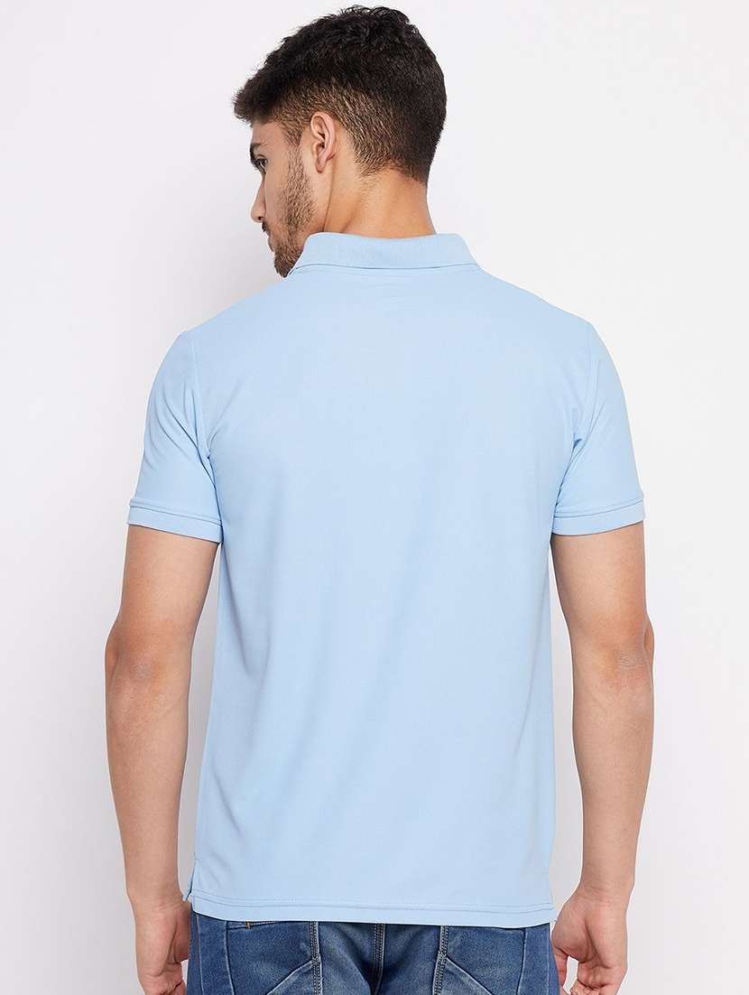men solid short sleeve polo t-shirt - 22290627 -  Standard Image - 2