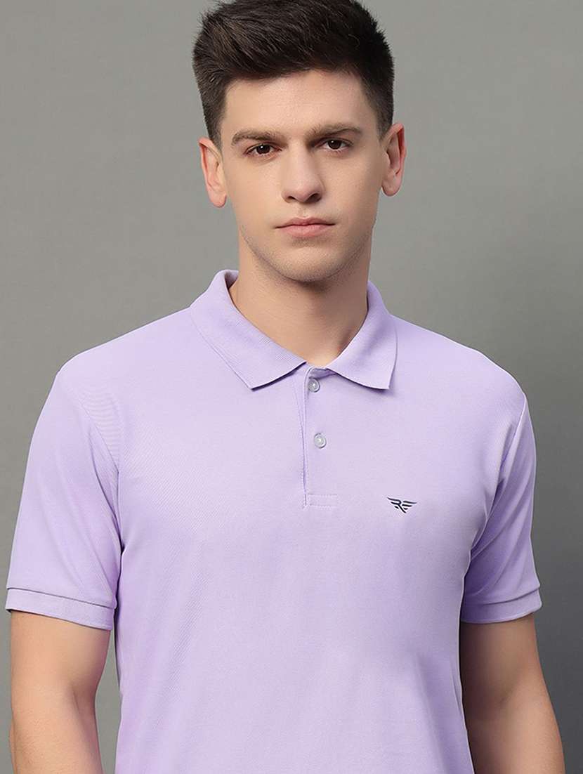 men solid short sleeve polo t-shirt - 22290643 -  Standard Image - 2
