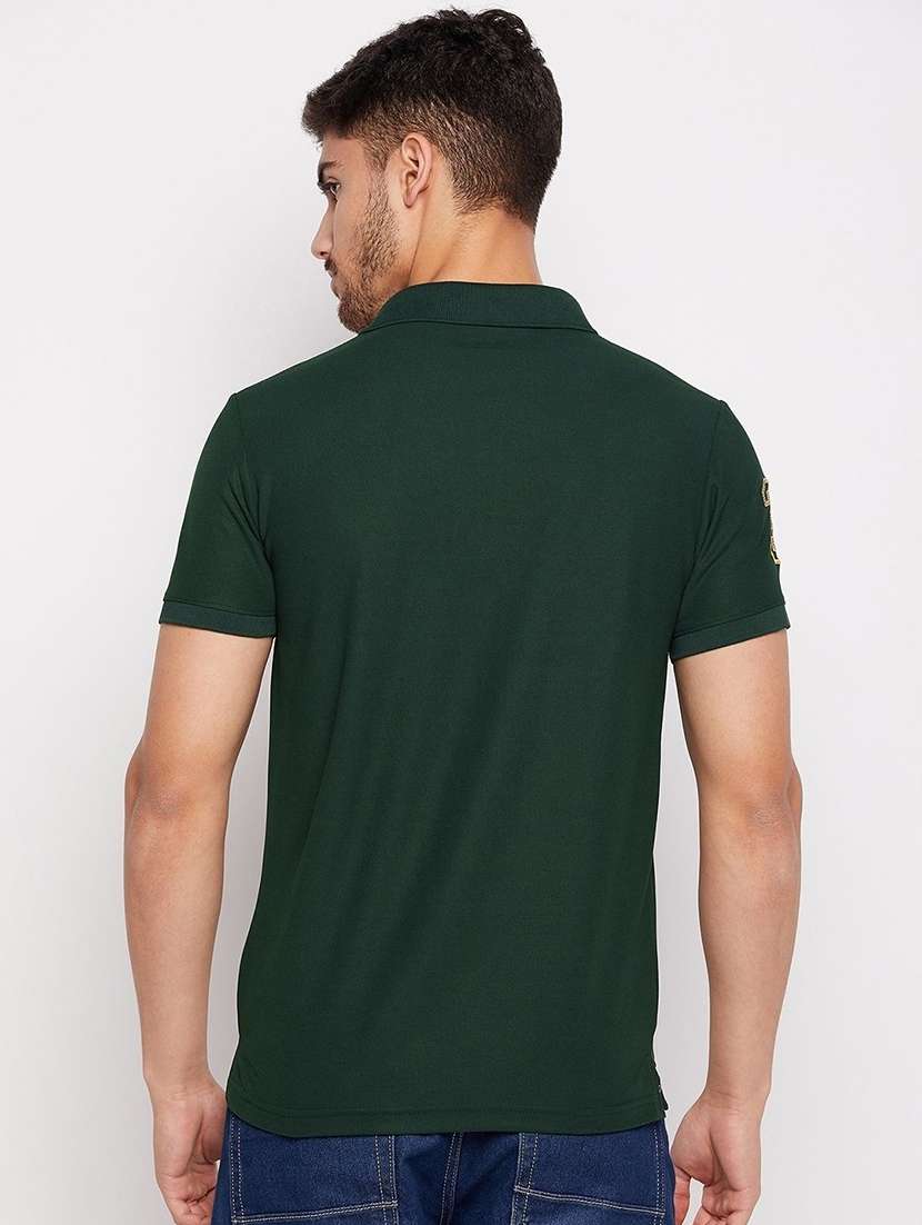 men solid short sleeve polo t-shirt - 22290678 -  Standard Image - 2