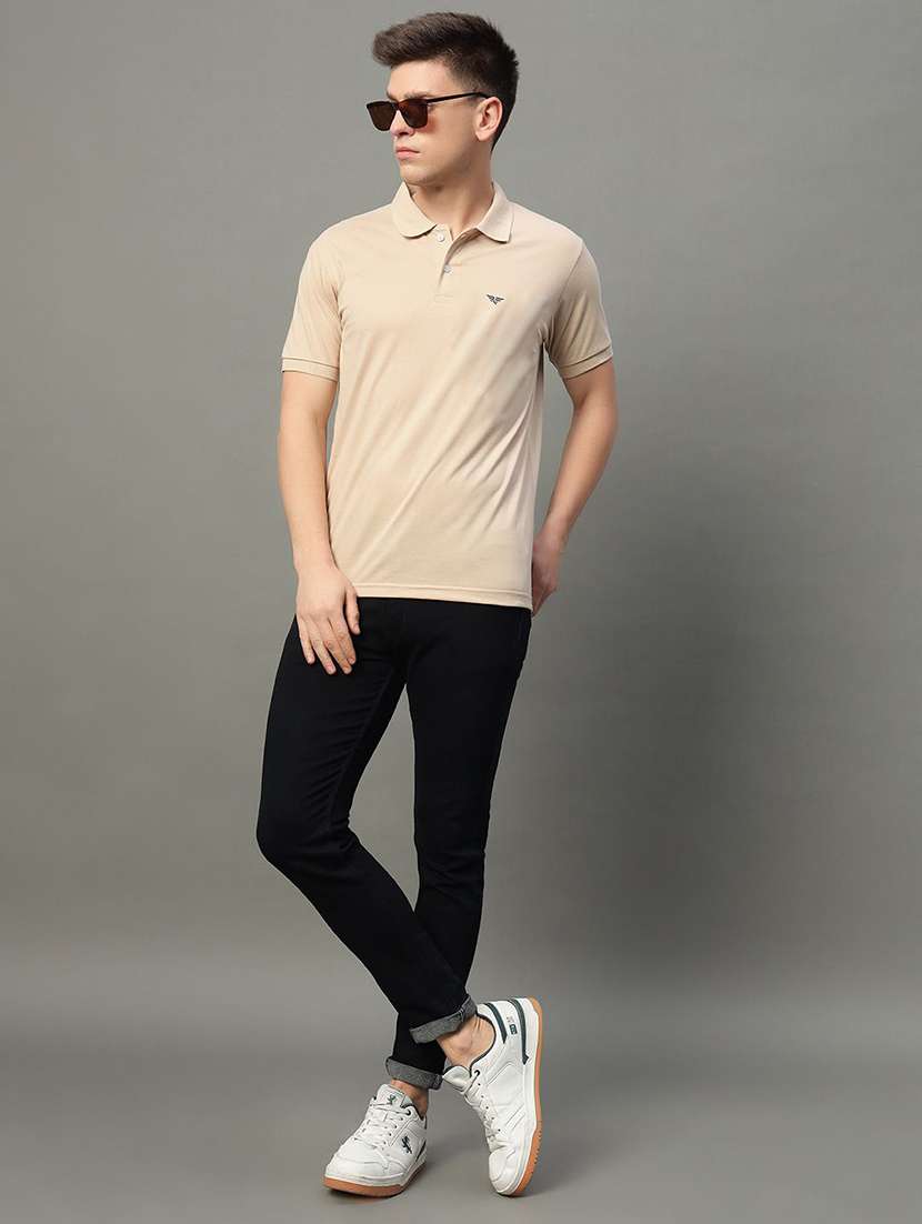 men solid short sleeve polo t-shirt - 22290725 -  Standard Image - 2