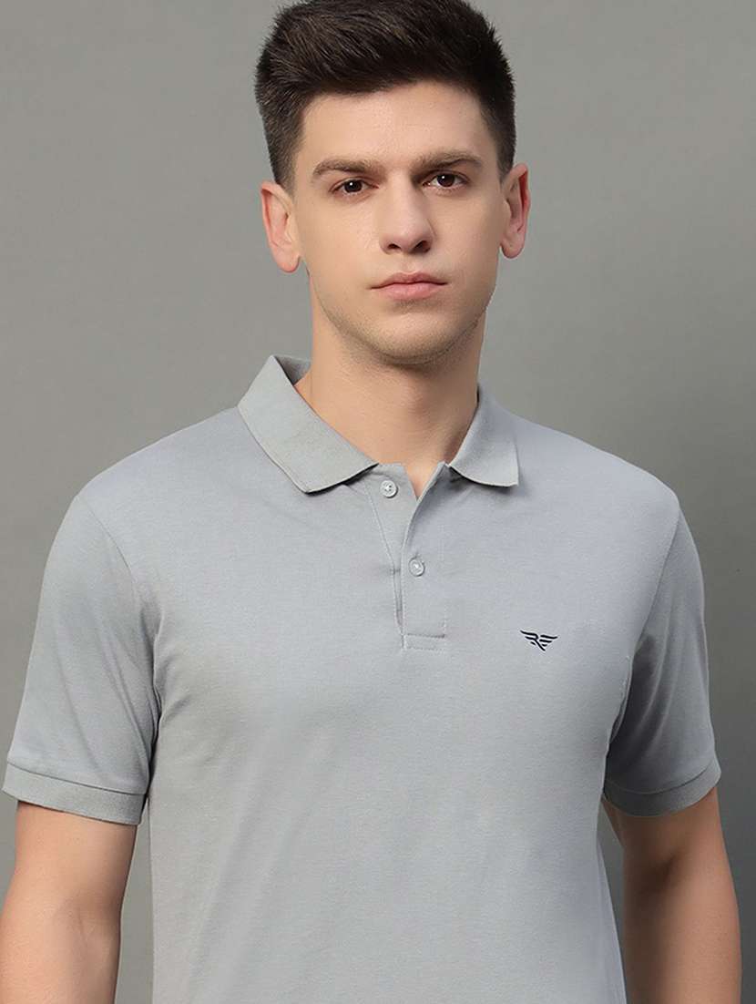 men solid short sleeve polo t-shirt - 22290733 -  Standard Image - 2