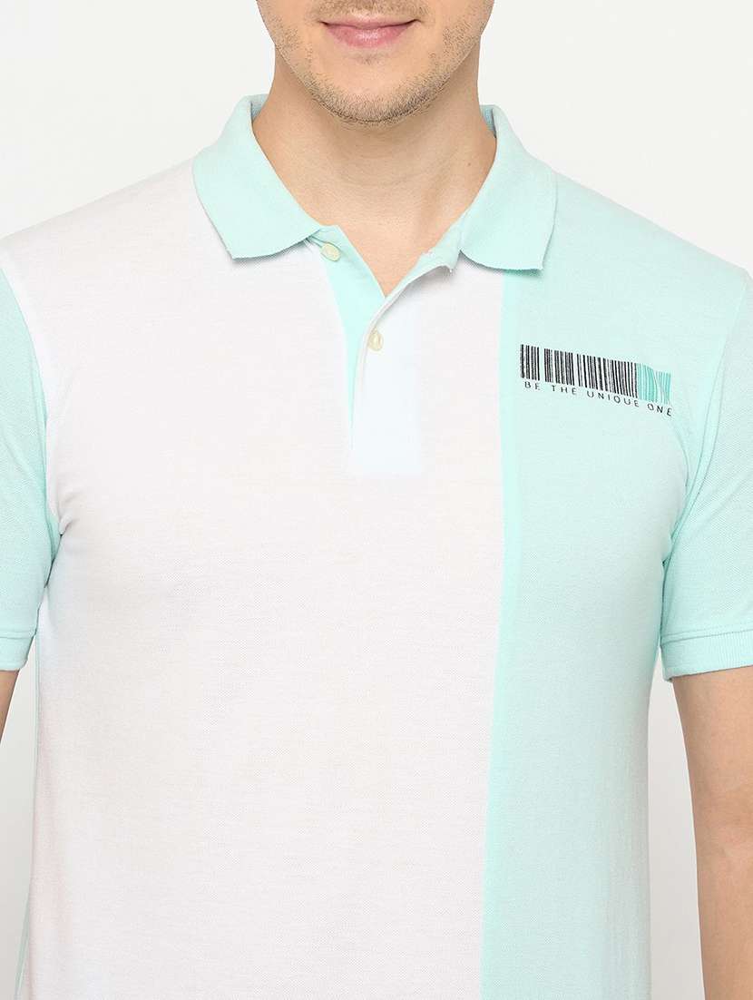 men color block short sleeve regular fit polo t-shirt - 22291216 -  Standard Image - 2
